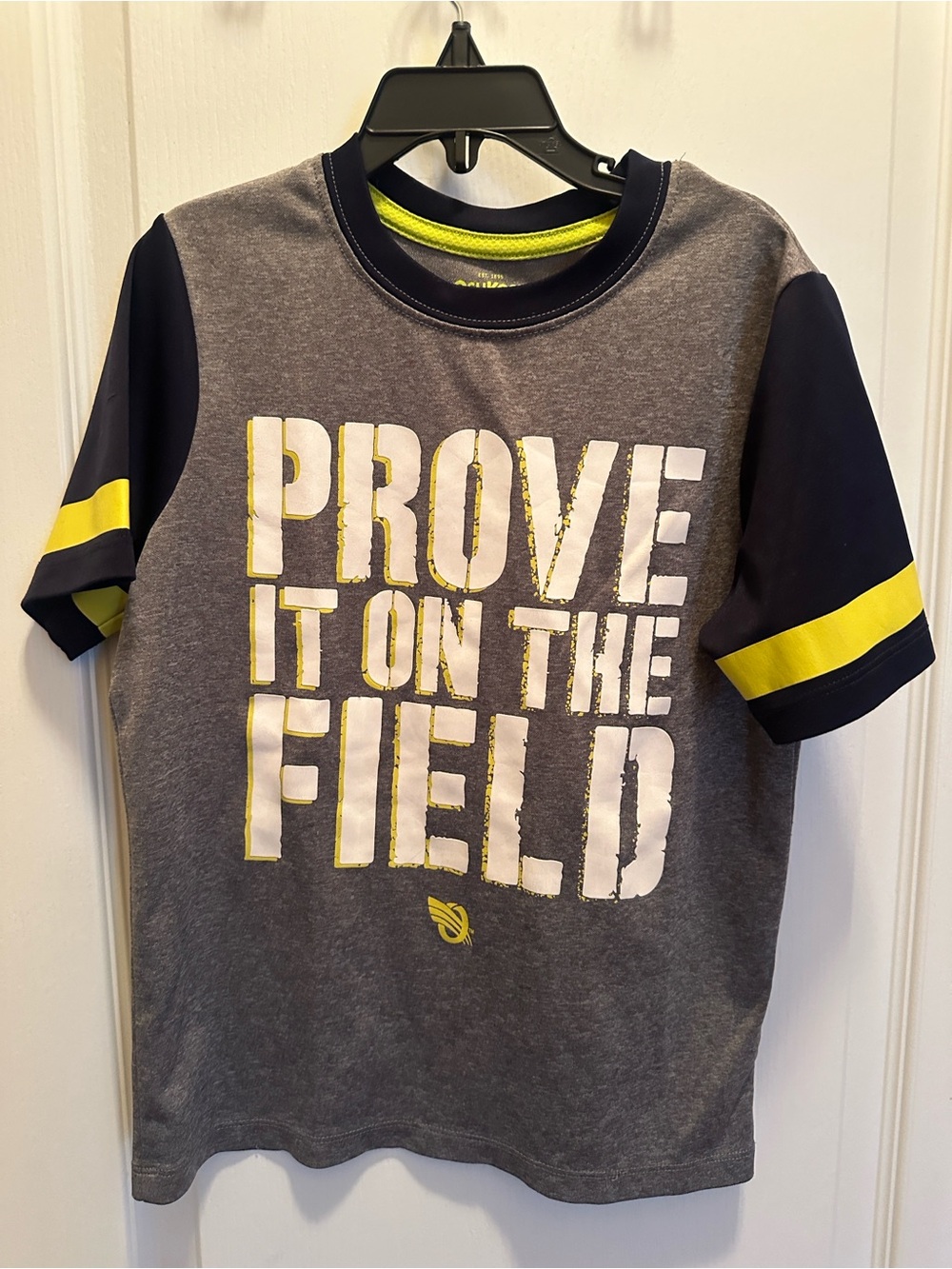 OshKosh B'gosh Gray, Navy & Yellow 'Prove It On The Field' Graphic Tee